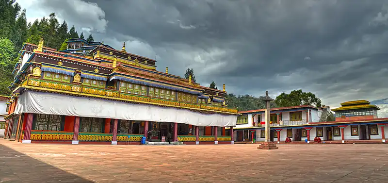 Rumtek Monastery in Sikkim was built under the direction of Changchub Dorje, 12th Karmapa Lama in the mid-1700s[12]