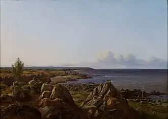 View of Østerlarsker parish (1838)