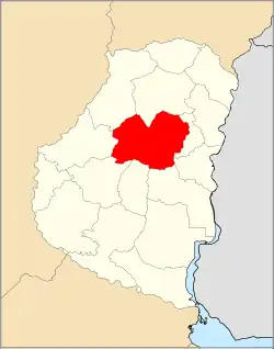 Location of Villaguay Department within Entre Ríos Province