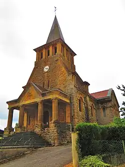 The church in Ville-devant-Chaumont