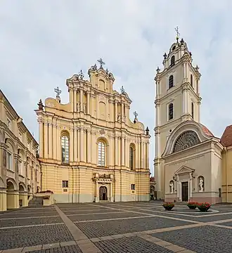 Church of St. Johns, Vilnius, reconstructed in the 18th century by Johann Christoph Glaubitz and Thomas Zebrowski