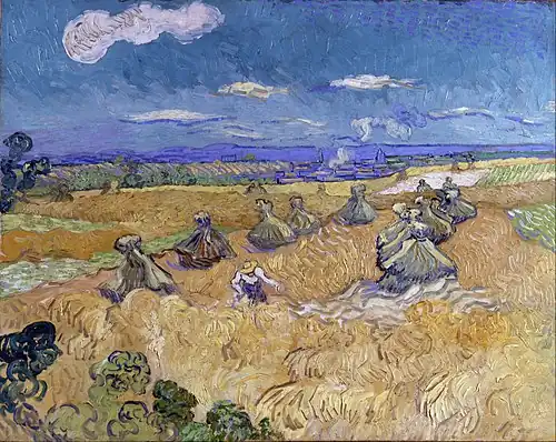 Wheat Stacks with Reaper, 1890, Toledo Museum of Art, Toledo, Ohio (F559)