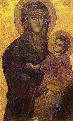 Salus Populi Romani, one of the oldest known Byzantine icons of the Virgin. Cf. note:[61]