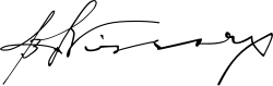 Vissarion of Albania's signature