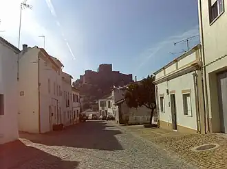 A view of the old town and the medieval Castle of Belver