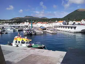 The main harbour in Praia