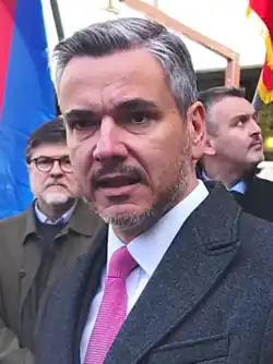 Vladimir Obradović at a press conference
