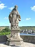 Charlemagne on the Alte Mainbrücke&nbsp;[de] in Würzburg, c. 1730