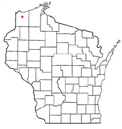 Location of Oakland, Wisconsin