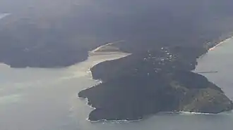 Aerial view of Kakamatua Inlet