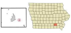 Location of Agency, Iowa