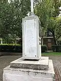 War Memorial - Plaque of those who died in the First World War