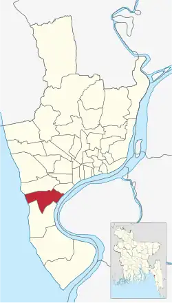 Location of South Middle Halishahar