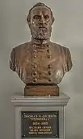 Bust of Jackson at the Washington-Wilkes Historical Museum