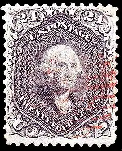Washington, general issue of 1862, 24c