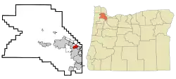 Location of Cedar Hills, Oregon