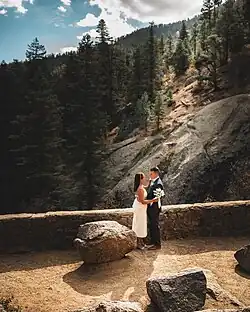Elopement at Helen Hunt Falls in Colorado Springs, Colorado