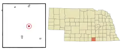 Location of Cowles, Nebraska