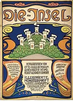 Poster for Die Insel theater, Karlsruhe