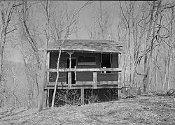 Jerome operator's cabin on the Western Maryland Railway