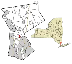 Location of Valhalla, New York