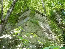 Western Abutment of the Bright Hope Railroad Bridge over Swift Creek