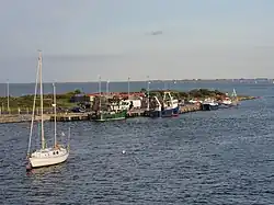 Boats at Ferrybank South on the eastern side of Wexford Harbour