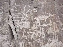 Petroglyph at this location