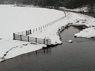 Whiteadder, downstream from Ellemford Bridge (February 2007)