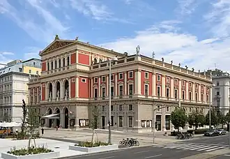 Musikverein building in Vienna