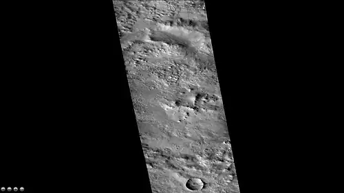 Perepelkin Crater, as seen by CTX camera (on Mars Reconnaissance Orbiter).