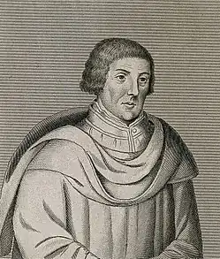 Line engraving of William Bill