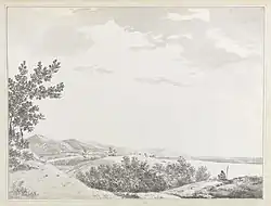 View of the Rajmahal Hills With a Sentenial in the Foreground, William Hodges, Yale Center for British Art