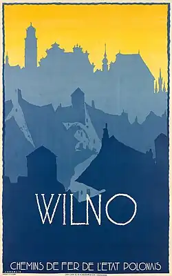 Poster. Wilno - Polish Railways