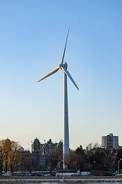 WindShare 750 kW, direct drive, Lagerwey Wind model LW 52 wind turbine in Toronto, Ontario.