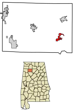 Location of Arley in Winston County, Alabama.