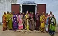 Women doing a khadi training, Jaura