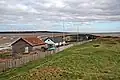 Wooden buildings, looking towards West Kirby