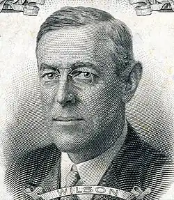 Woodrow Wilson engraving