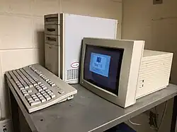 Apple computer starting up
