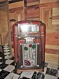 Wurlitzer jukebox in large meeting room at the estate