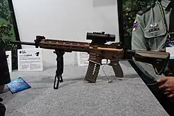 T112 assault rifle on display