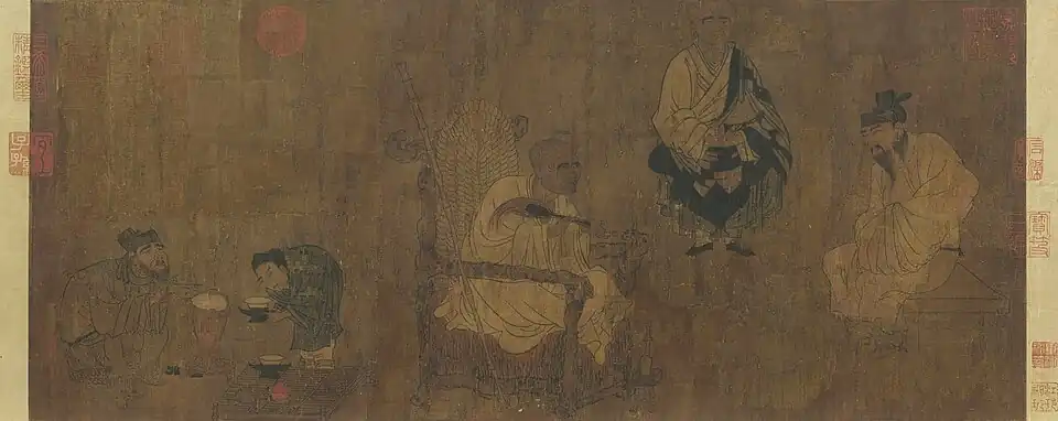 Xiao Yi Acquiring the "Orchid Pavilion Preface" by Deception (蕭翼賺蘭亭圖)