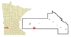Location of Porter, Minnesota