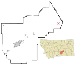 Location of Custer, Montana