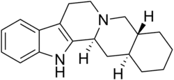 Stereo structural formula of yohimban