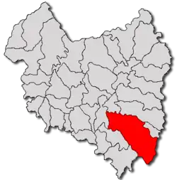 Location in Covasna County