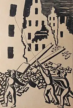 Inge Becker, Tuschzeichnung, 1945