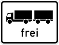 Truck with trailer permitted
