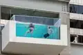 Cantilevered swimming pool